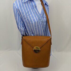 Givenchy Camel Pebbled Grain Leather Two Way Shoulder Bag